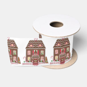 Gingerbread House Satin Ribbon