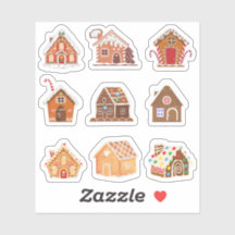 Gingerbread House Stickers
