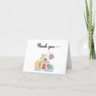 Gingerbread house thank you card