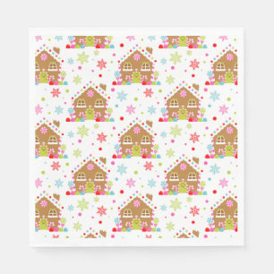 Gingerbread House – Whimsical Christmas Design Napkin