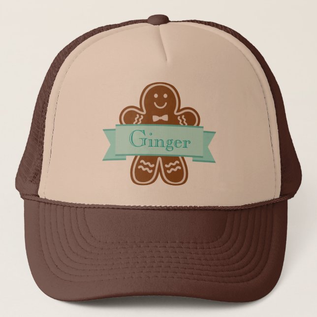 Gingerbread Hugs Trucker Hat (Front)