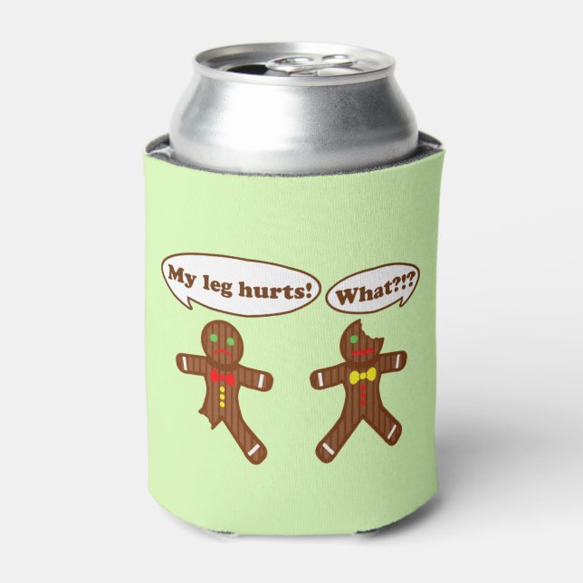 Gingerbread Humour Can Cooler (Can Front)