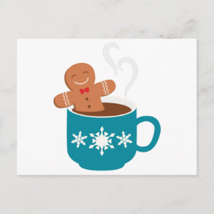 Gingerbread in Cup Postcard