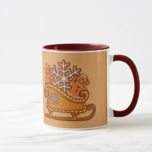 GINGERBREAD KIDS COOKIES & SLEIGH by SHARON SHARPE Mug