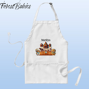 Gingerbread Kitchen Boy & Girl Cookie Graphic Standard Apron