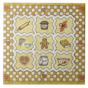 Gingerbread Kitchen Trivet Tile