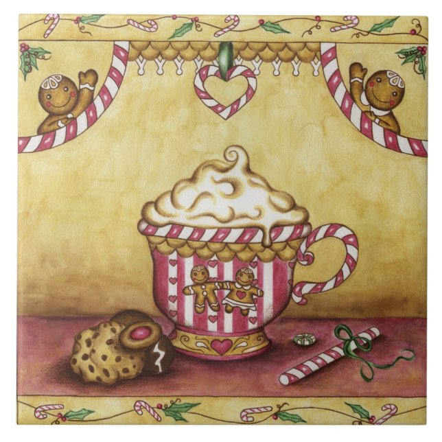 Gingerbread Kitchen Trivet Tile (Front)