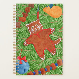 GINGERBREAD KITTY 5.5x8.5 Planner