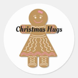 Gingerbread Lady Classic Round Sticker