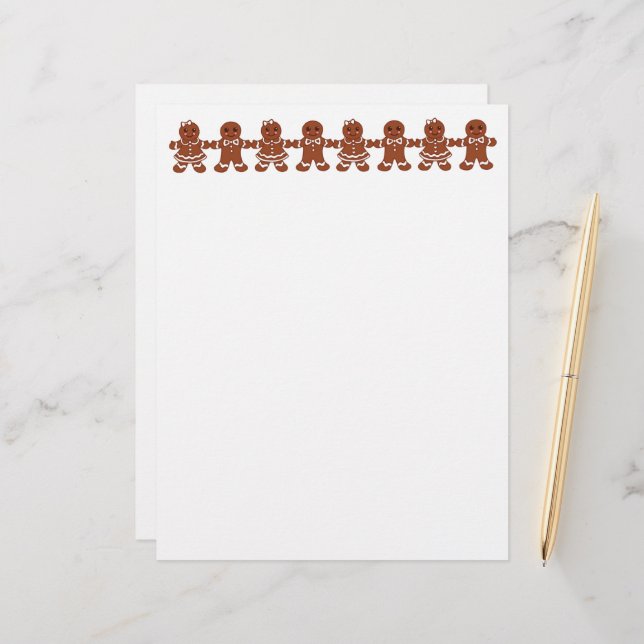 Gingerbread Letterhead (Front/Back In Situ)