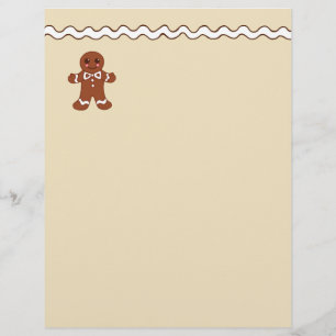 Gingerbread Letterhead Paper
