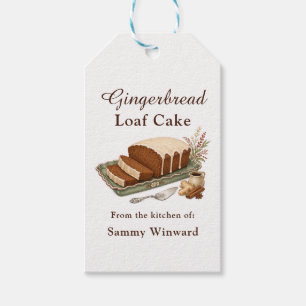 Gingerbread Loaf Cake Gift Tags