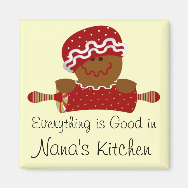 Gingerbread Magnet for the Holidays (Front)