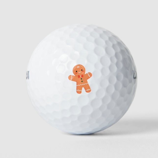 Gingerbread man-01 golf balls (Front)