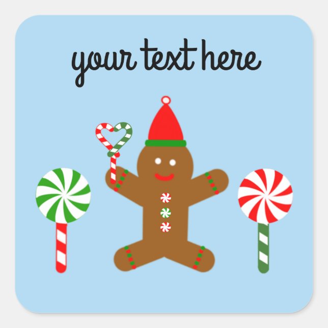 Gingerbread Man #1 Stickers (Front)