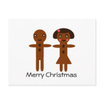 Gingerbread Man and Girl  Merry Christmas