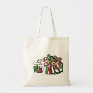 Gingerbread man and house fun rock tote bag