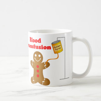 Gingerbread Man Blood Bank and Blood Transfusion Coffee Mug