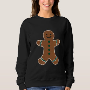 Gingerbread Man Body Costume for Christmas Sweatshirt