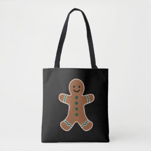 Gingerbread Man Body Costume for Christmas Tote Bag