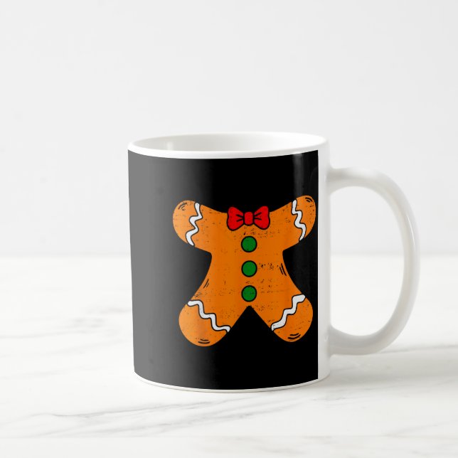 Gingerbread Man Body Costume For Halloween Or Chri Coffee Mug (Right)