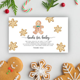 Gingerbread man books for baby ticket  enclosure card