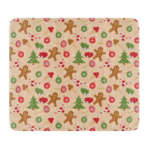 Gingerbread Man, Candy and ice cream Cutting Board