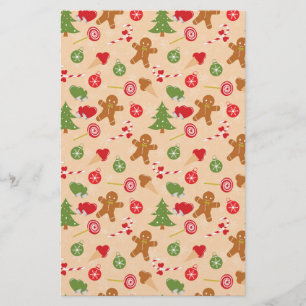 Gingerbread Man, Candy and ice cream Stationery