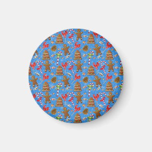 Gingerbread Man,Candy and lollipop Magnet
