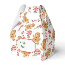 Gingerbread Man Candy Cane Christmas Pattern