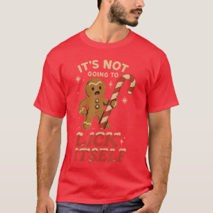 Gingerbread Man Candy Inappropriate Funny Christma T-Shirt