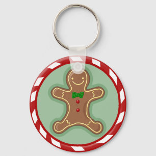 Gingerbread Man Candy Key Ring