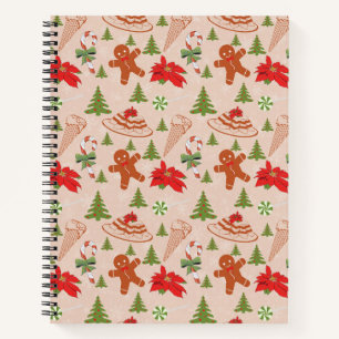 Gingerbread Man,Candy mints and ice cream Notebook
