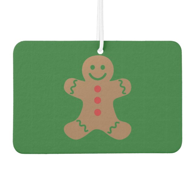 Gingerbread Man Car Air Freshener (Front)