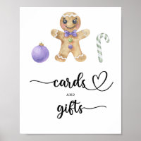 Gingerbread man - cards and gifts baby shower