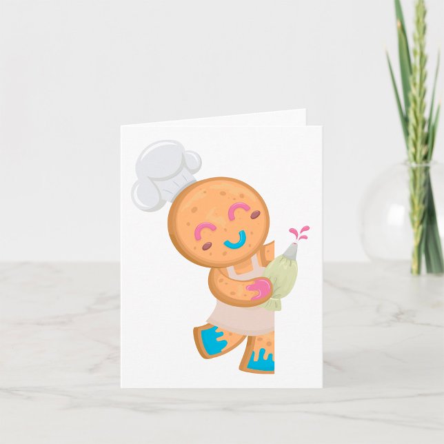 Gingerbread Man Chef Card (Creator Uploaded)