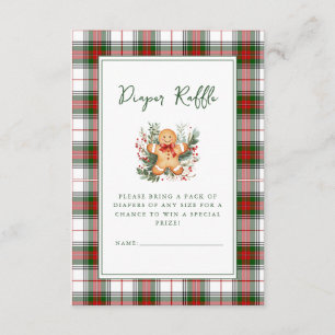 Gingerbread Man Christmas Baby Shower  Enclosure Card