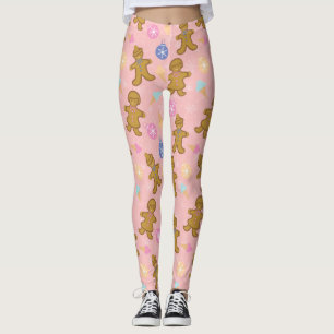 Gingerbread Man,Christmas balls Leggings