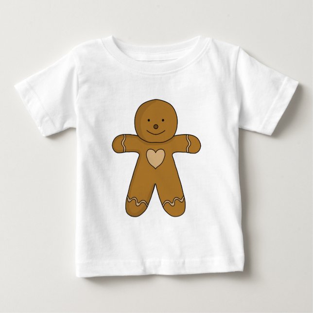 GingerBread Man Christmas Cookie Baby T-Shirt (Front)