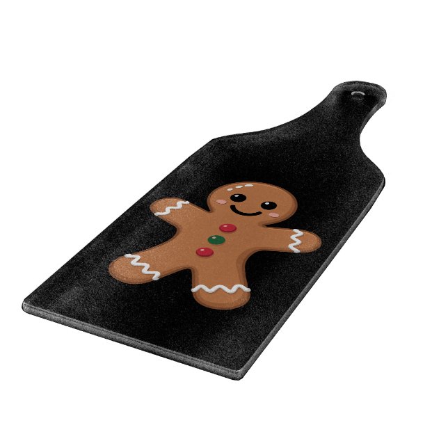 Gingerbread Man Christmas Cookie Baking Holiday  Cutting Board (Corner)