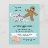 Gingerbread Man, Christmas Cookie Exchange Party