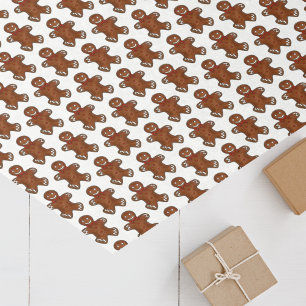 Gingerbread Man Christmas Cookie Holiday Baking Tissue Paper
