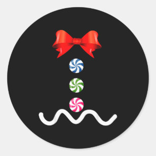 Gingerbread Man Christmas Costume Cookie Baking  Classic Round Sticker