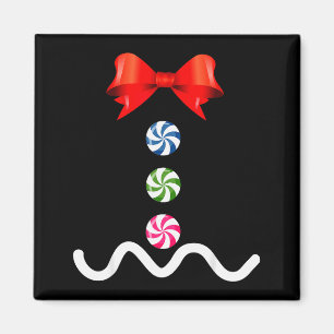 Gingerbread Man Christmas Costume Cookie Baking Magnet
