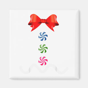 Gingerbread Man Christmas Costume Cookie Baking Magnet