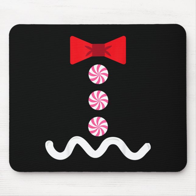 Gingerbread Man Christmas Costume Cookie Baking  Mouse Pad (Front)