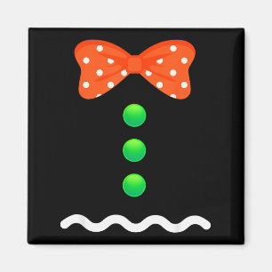 Gingerbread Man Christmas Costume For Kids & A Magnet