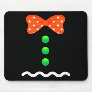 Gingerbread Man Christmas Costume For Kids & A Mouse Pad