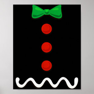 Gingerbread Man Christmas Costume  Poster