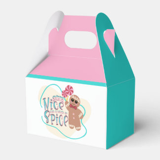 Gingerbread Man Christmas Favour Boxes